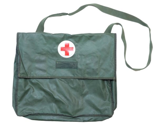 Swedish Army Surplus Vinyl Waterproof Medical First Aid Bag