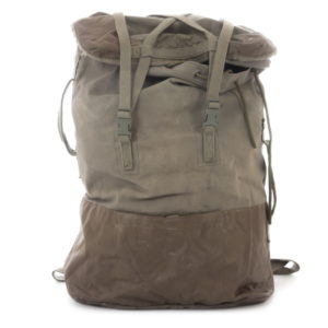 Vintage French army surplus canvas F1 olive rucksack backpack