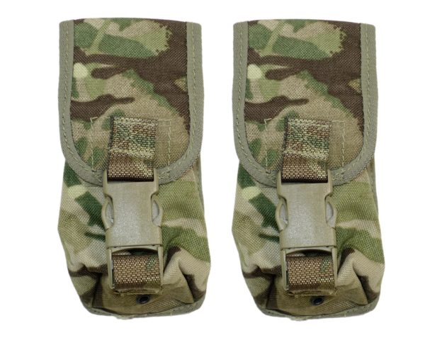 2 x British army surplus MTP camouflage SMOKE GRENADE pouch G1 NEW ...