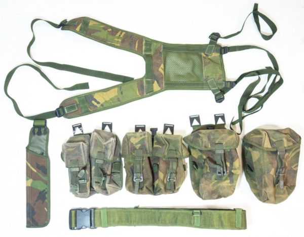 British Army Webbing Set Yoke Pouches Double Ammo Canteen PLCE Multi