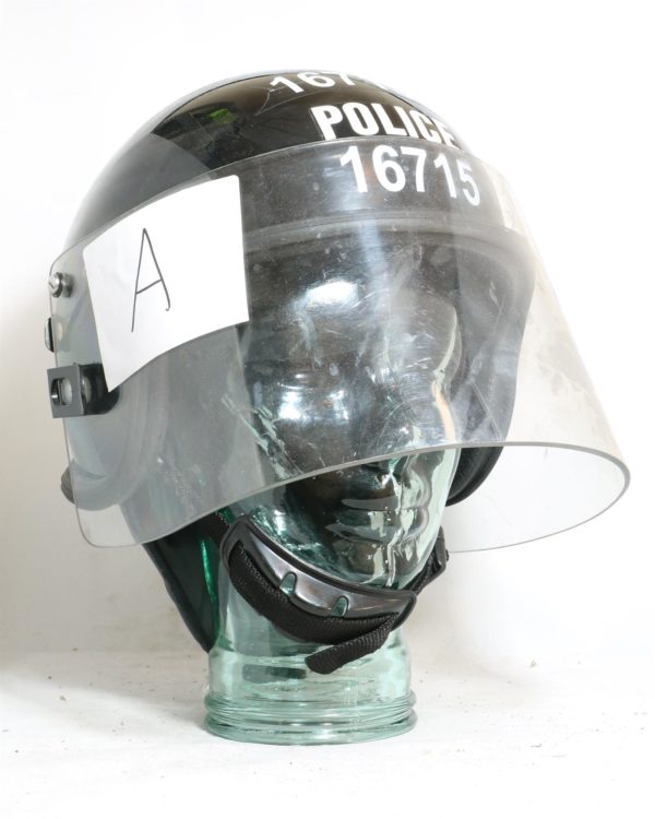 British Police Surplus Riot Helmet Armour Black