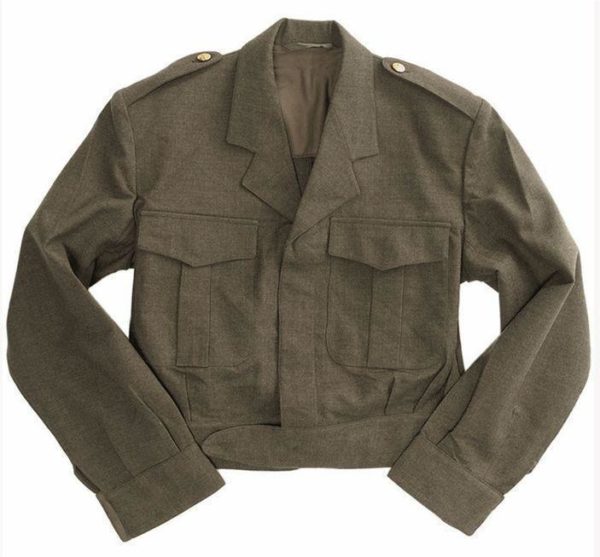 Belgian army surplus vintage wool Ike style jacket