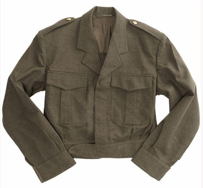 Belgian army surplus vintage wool Ike style jacket 