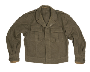 Italian army military surplus wool ike style uniform jacket