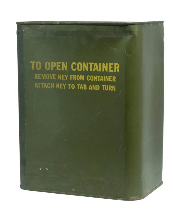 Vintage M9A1 gas mask filter bag  cloth SEALED IN TIN - Image 2