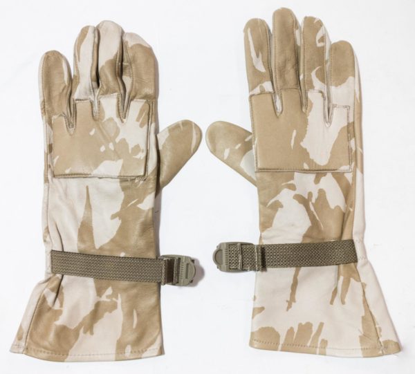 British army surplus DESERT camo leather combat gloves
