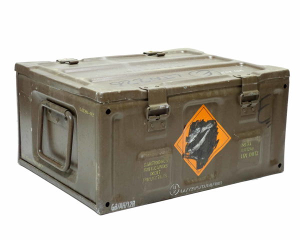 British army surplus large brown ammo ammunition transport storage box