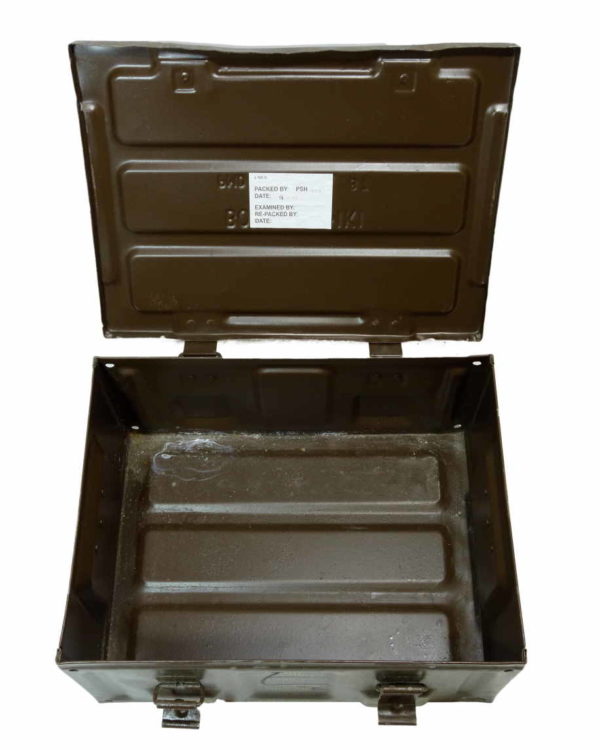 British army surplus large brown ammo ammunition transport storage box