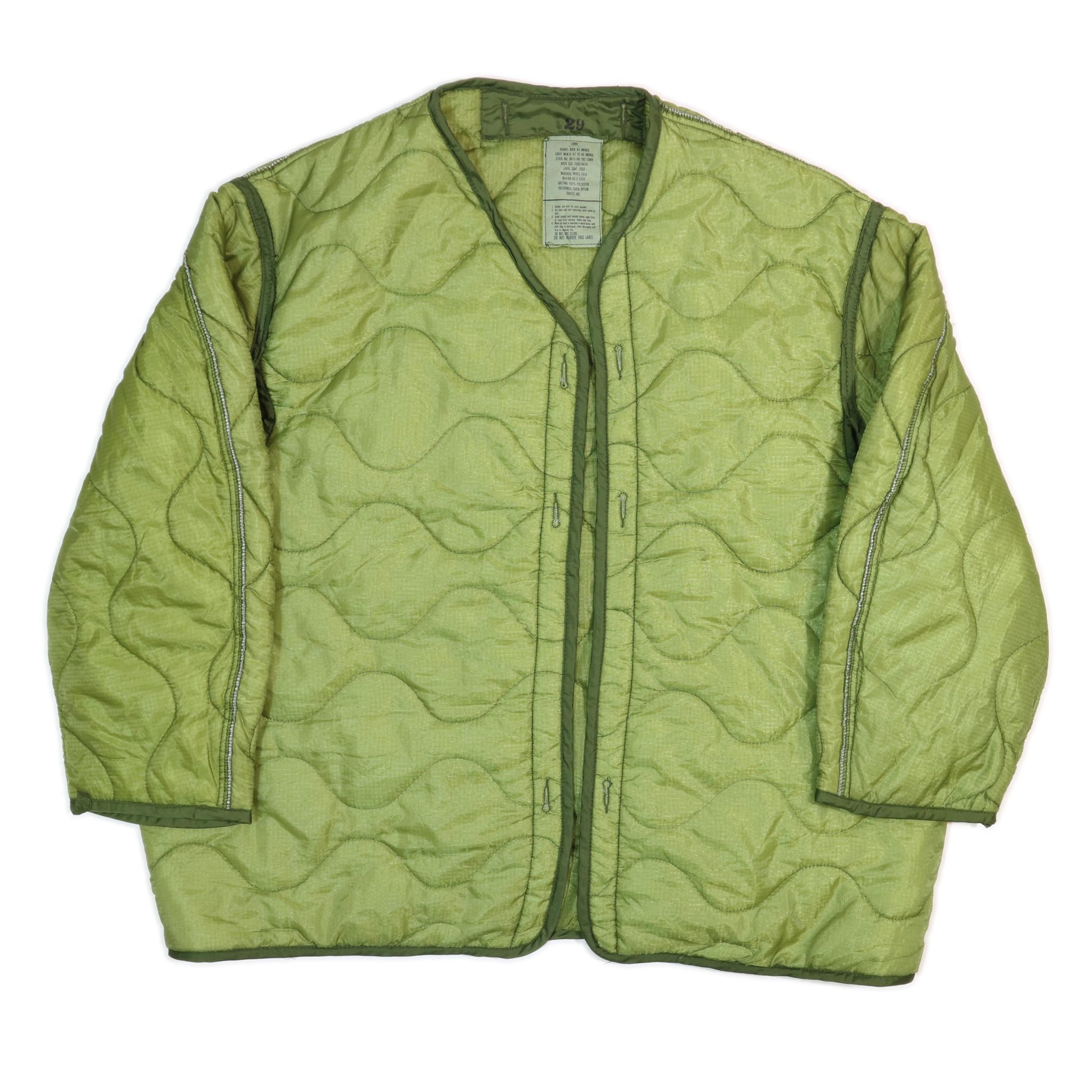 Origianl US army surplus m65 qulted jacket liner Surplus & Lost