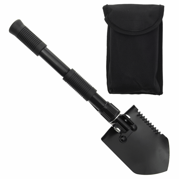 Metal mini folding shovel / pick PLUS pouch multi function