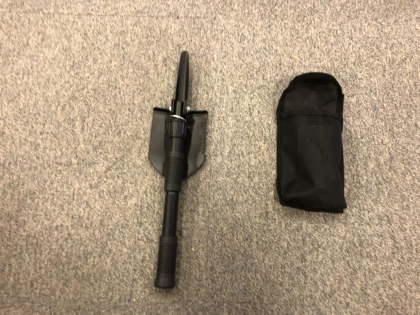 Metal mini folding shovel / pick PLUS pouch multi function