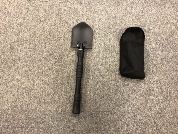 Metal mini folding shovel / pick PLUS pouch multi function