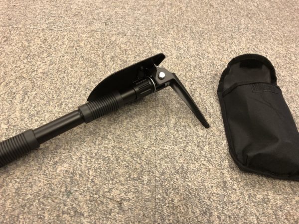 Metal mini folding shovel / pick PLUS pouch multi function