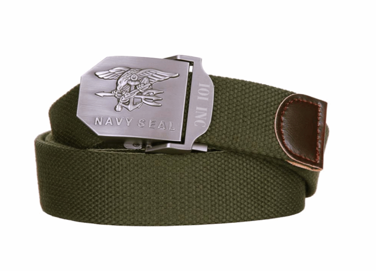 101 inc navy seal olive cotton canvas metal combat style belt - Surplus ...