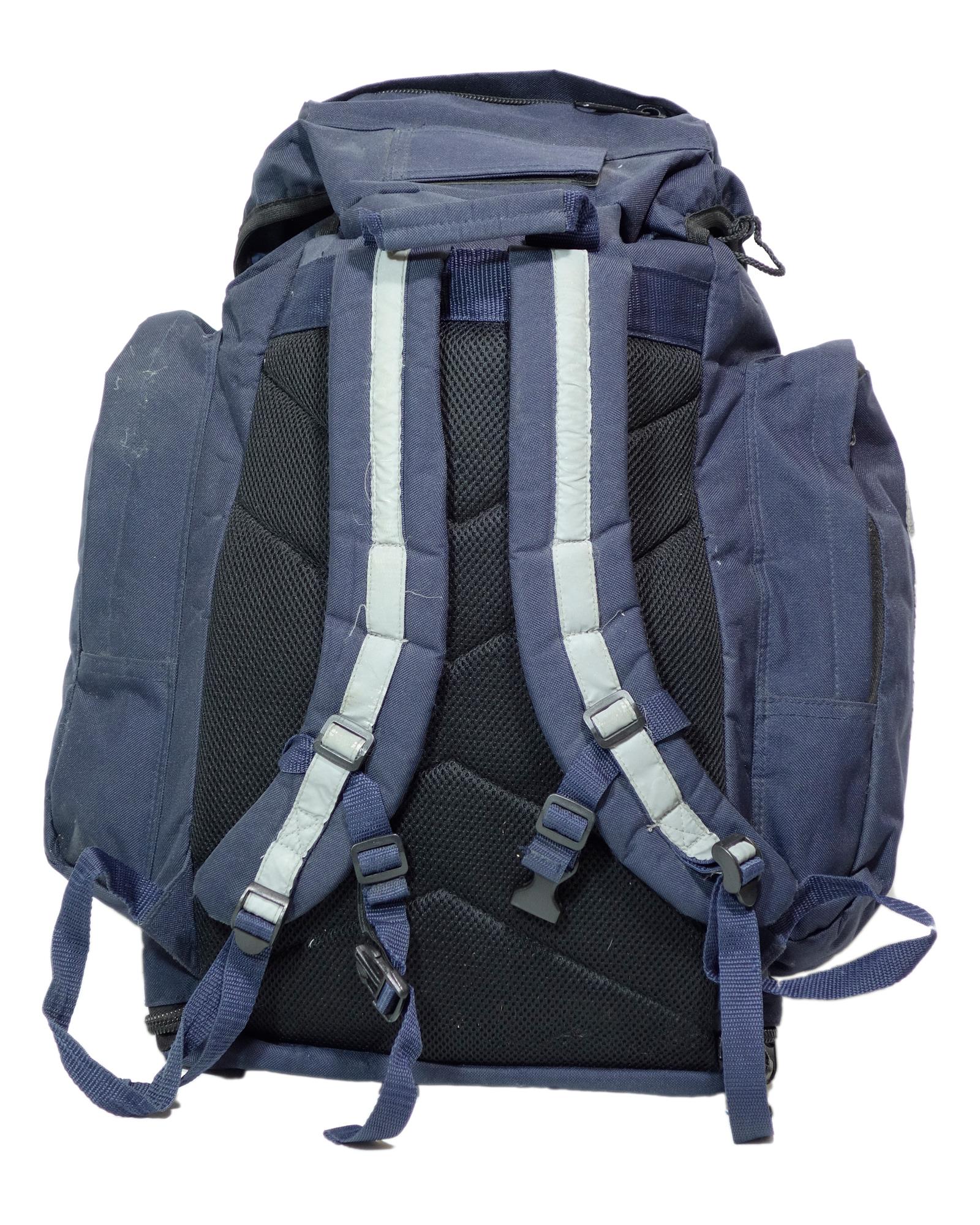 Royal Air Force RAF marked blue backpack Surplus Lost