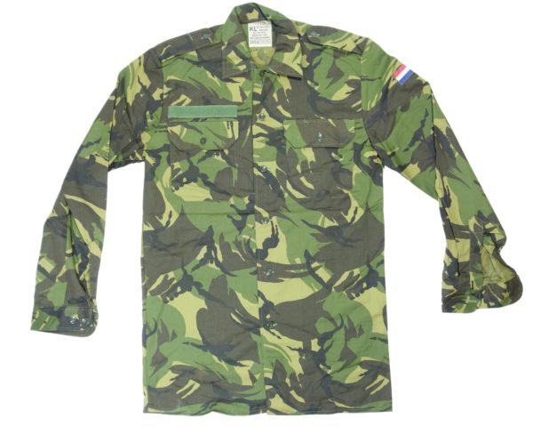 Dutch army surplus woodland DPM camouflage long sleeve shirt