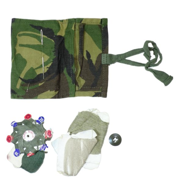 Original Dutch army surplus sewing / repair kit plus contents