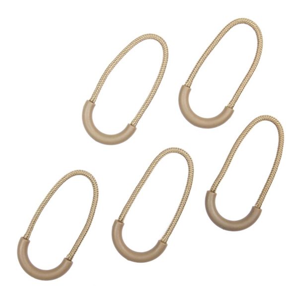 Pack of 5 army military olive OR coyote cord zip zipper pull pullers