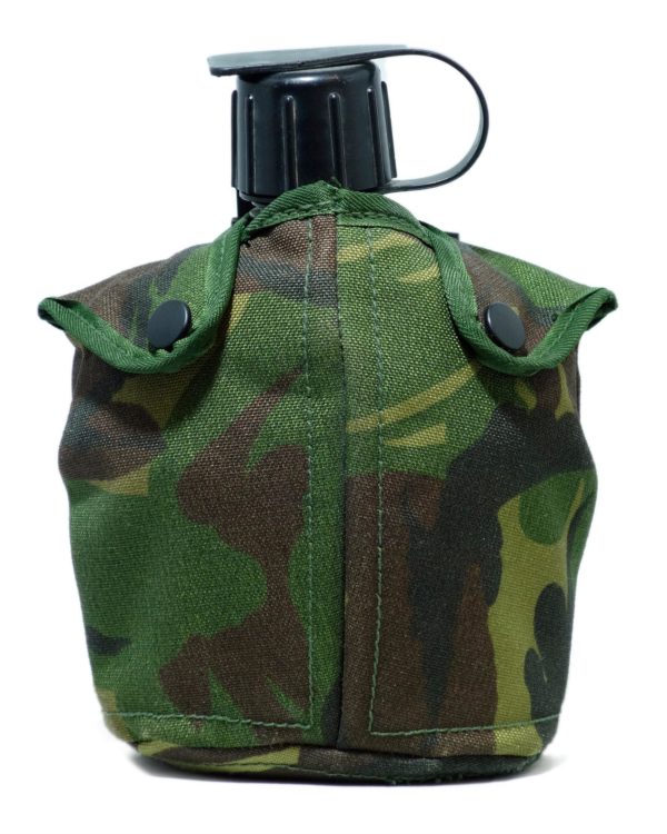 Dutch Army Surplus Canteen 1 Litre Metal Cup Pouch Webbing