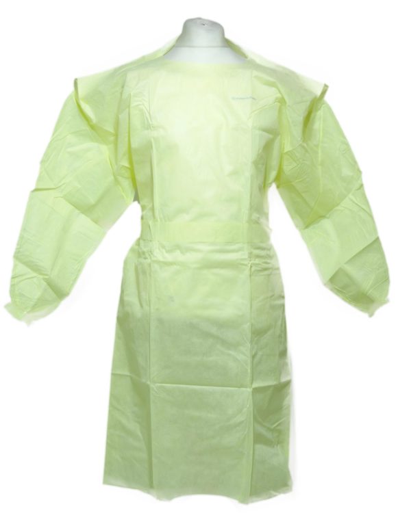 Unisex Disposable NHS yellow patient gown hospital - Image 2