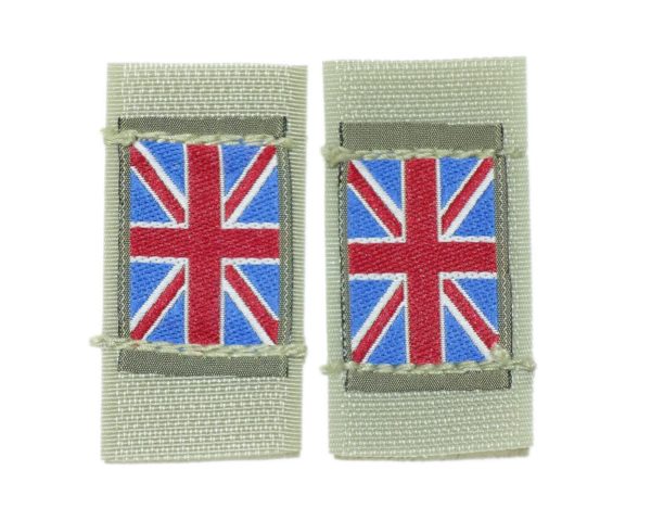 Pair British Army Surplus MTP  Union Jack Badge Osprey