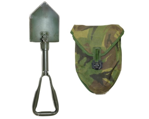 Dutch Army Surplus Spade Shovel Tool and Cover Folding
