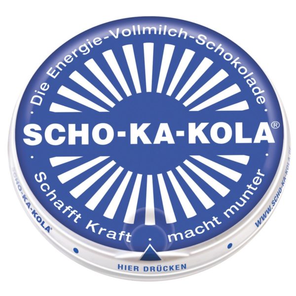 Scho-Ka-Kola Dark or Milk German Caffeine Chocolate Tin Gift WW2 Energy