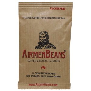 Airmen Beans Coffee Flavour Lozenge Pastilles Guarana
