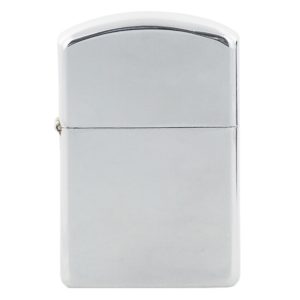 Chrome polished finish windproof metal cased fuel petrol lighter