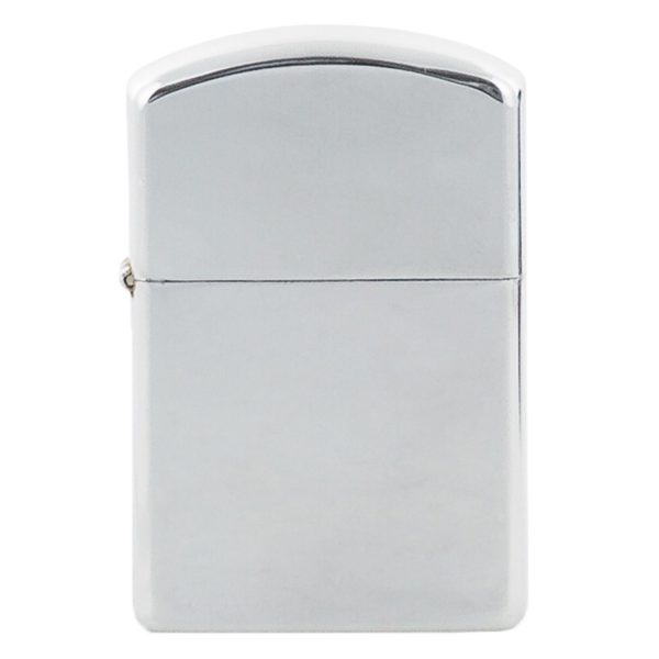 Chrome polished finish windproof metal cased fuel petrol lighter