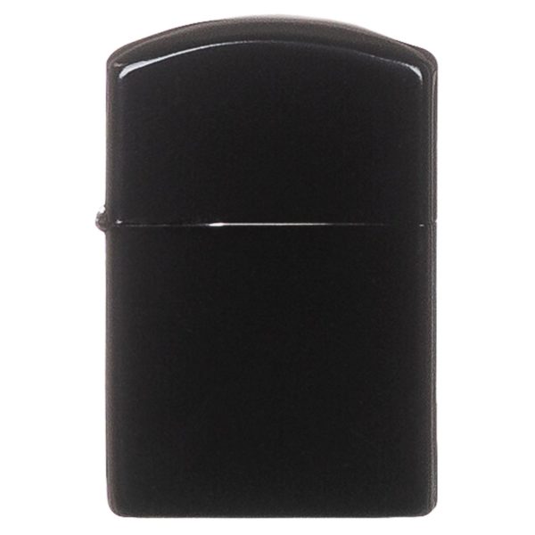 Black windproof metal cased fuel petrol lighter - Image 2