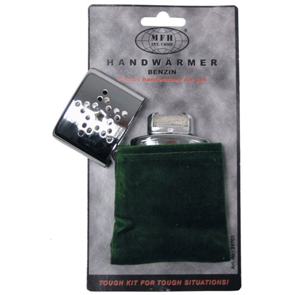 M.F.H Pocket Hand warmer gas fueled light weight portable pocket army