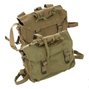 Vintage canvas army surplus small rucksack backpack