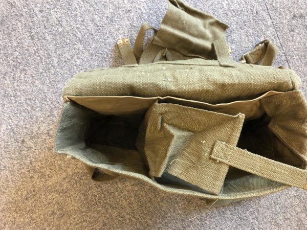 Vintage canvas army surplus small rucksack backpack - Image 5