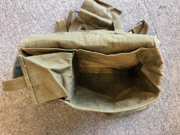 Vintage canvas army surplus small rucksack backpack - Image 6