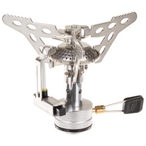 Small Folding Camping Stove Stainless Steel Piezo Ignition