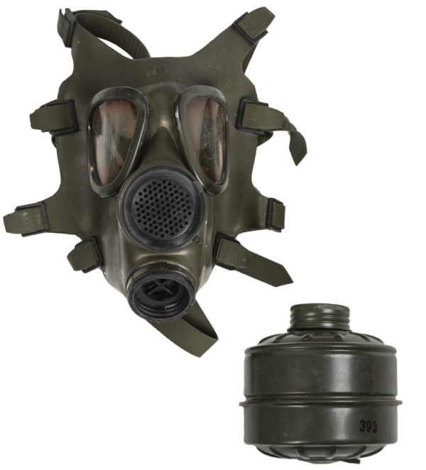 Romanian Army Surplus Gas Mask Bag and Filter Unissued - Image 2