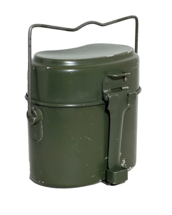 Vintage Hungarian East European army surplus metal 3 piece mess  set - Image 2