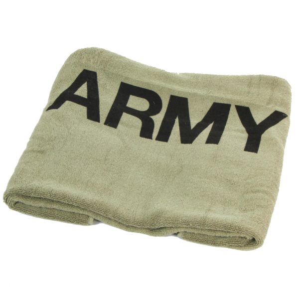 Olive green NEW army printed large absorbant towel