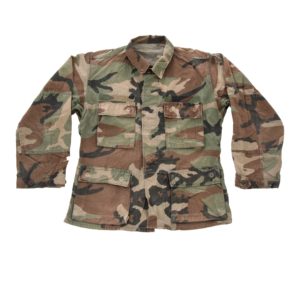 US Army Surplus BDU Rip Stop Woodland Camo Field Jacket