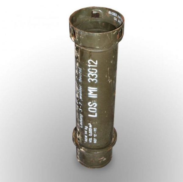 British army surplus 155mm Howitzer artillery charging case