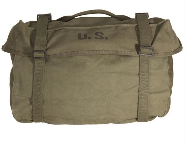 US ARMY Surplus M1945 CARGO BAG TRANSPORT SATCHEL SHOULDER VINTAGE CANVAS