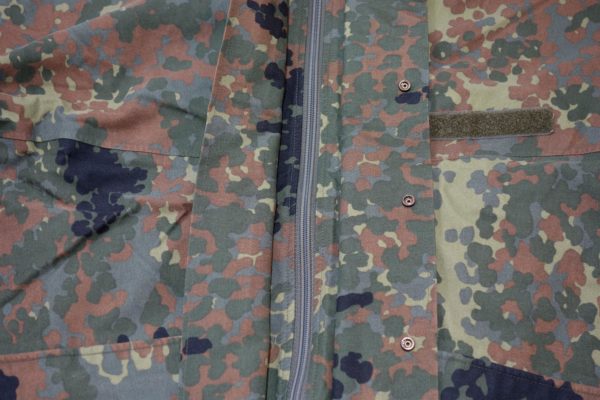 German Army Bundeswehr Flecktarn Camouflage Waterproof Jacket Coat - Image 3