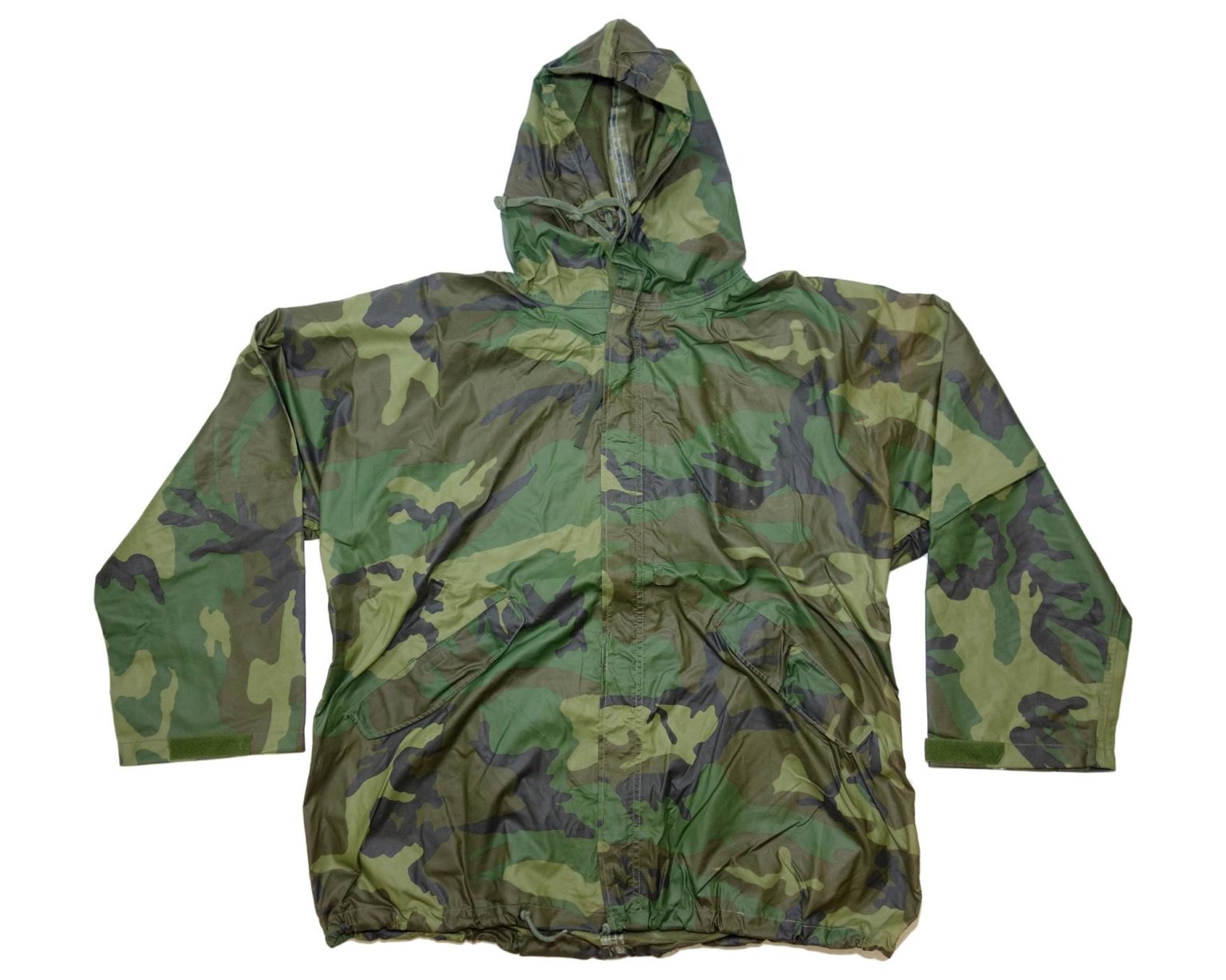 US army military issue woodland camo wet weather parka overcoat