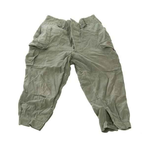 Vintage cotton Belgian army surplus M64 combat trousers paratrooper