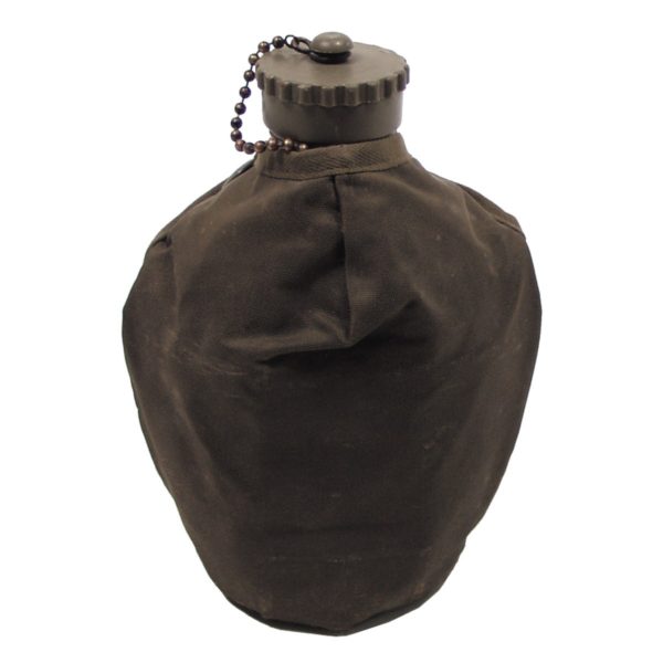 Austrian Army Surplus Aluminium Canteen Plus Cover with fixings
