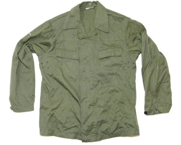 East German military army surplus olive green cotton mix field jacket