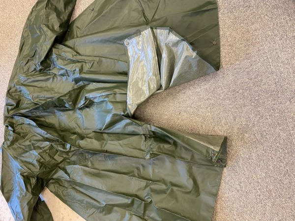 Swedish army military surplus waterproof trench coat jacket - Image 2