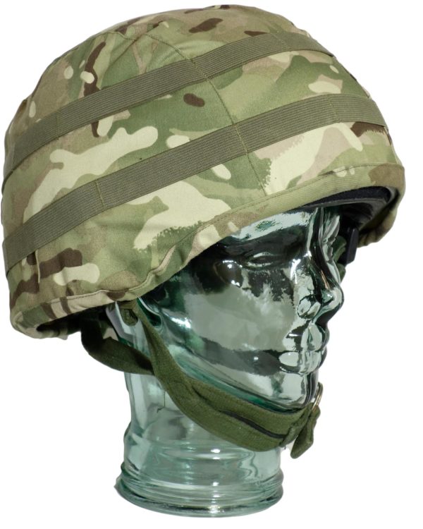 Genuine British Army Surplus MK6 VI Combat Helmet Olive Green With MTP Helmet Cover - Image 3