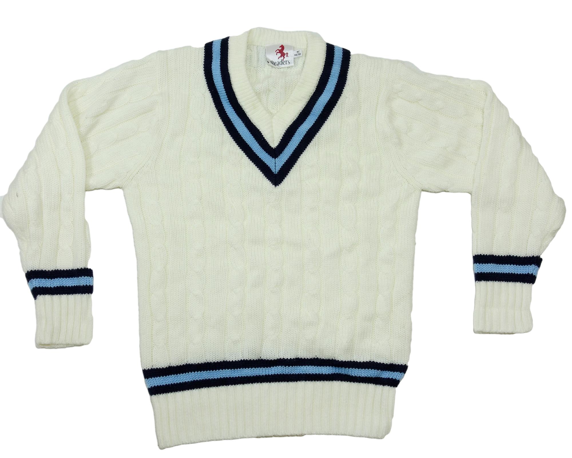 Readers Navy/Blue Long Sleeve Cricket Sweater Jumper Pullover - Surplus ...
